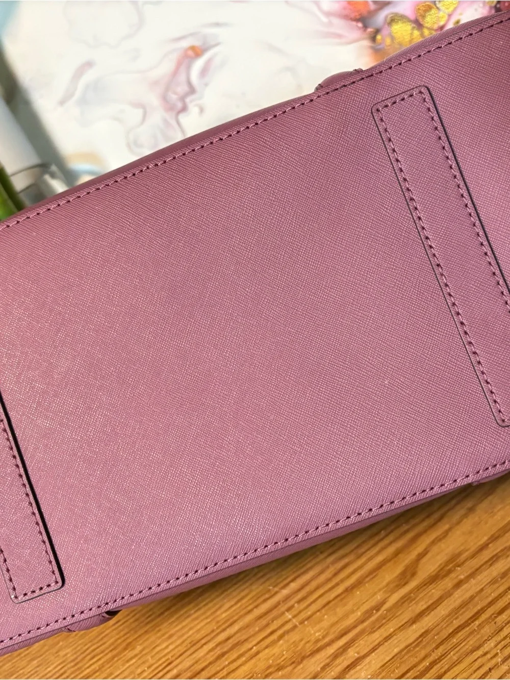 kate spade Mauve Plum Saffiano Leather Tote